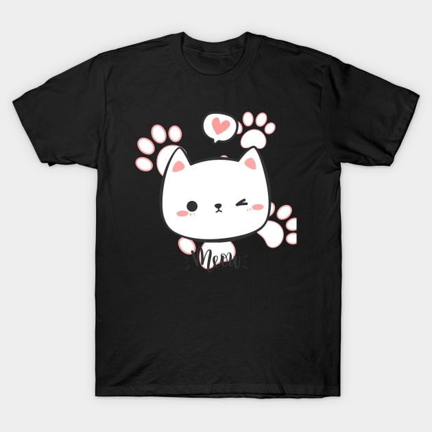 Show some love to your cat with a good meow face T-Shirt by ✪Your New Fashion✪